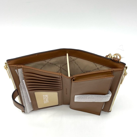 Michael Kors Jaycee Medium Zip Packet Backpack & Double Zip Wallet Wristlet - Picture 11 of 13